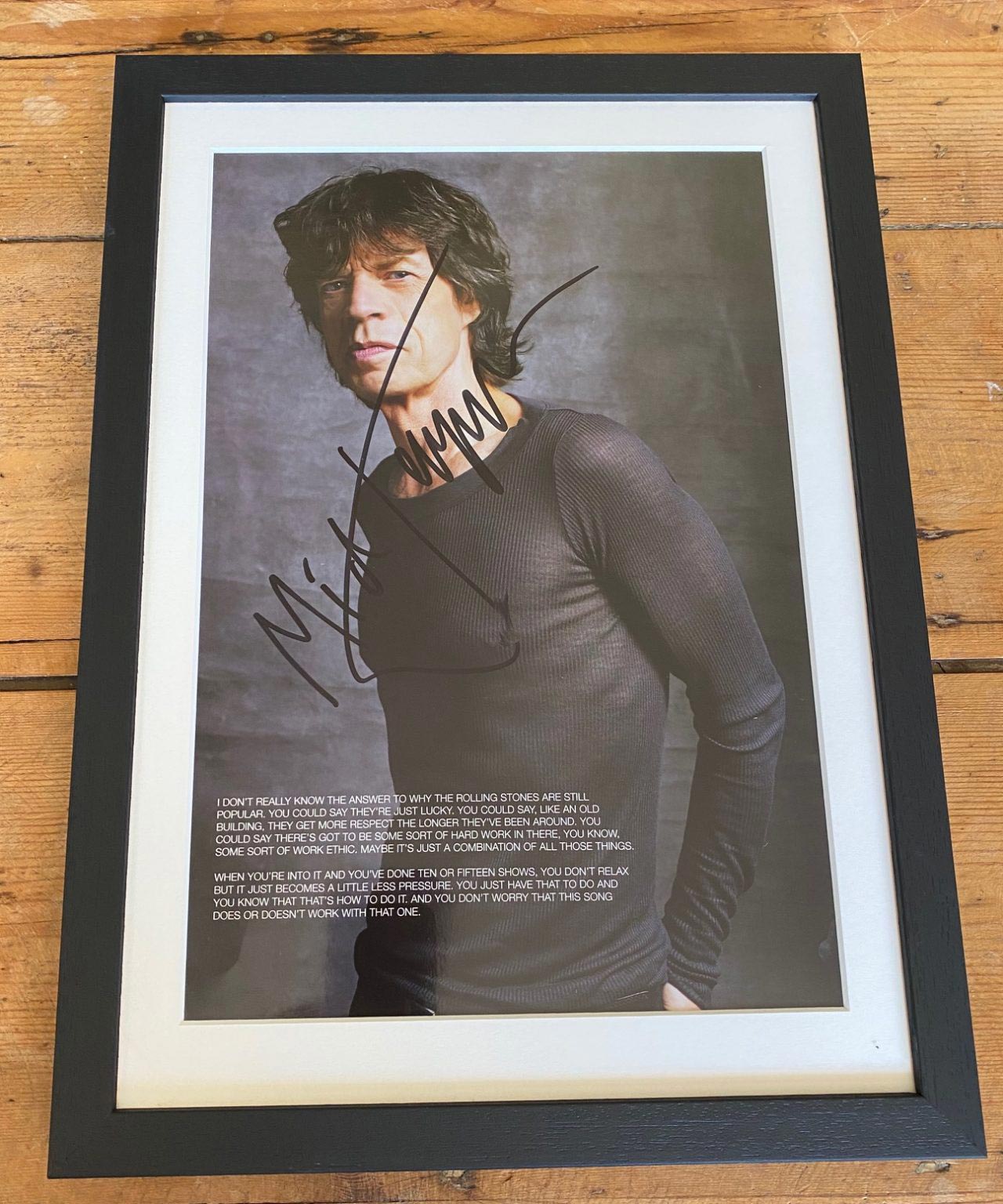 MICK JAGGER Signed Autographed Photo the hallway COA Hologram main image 1