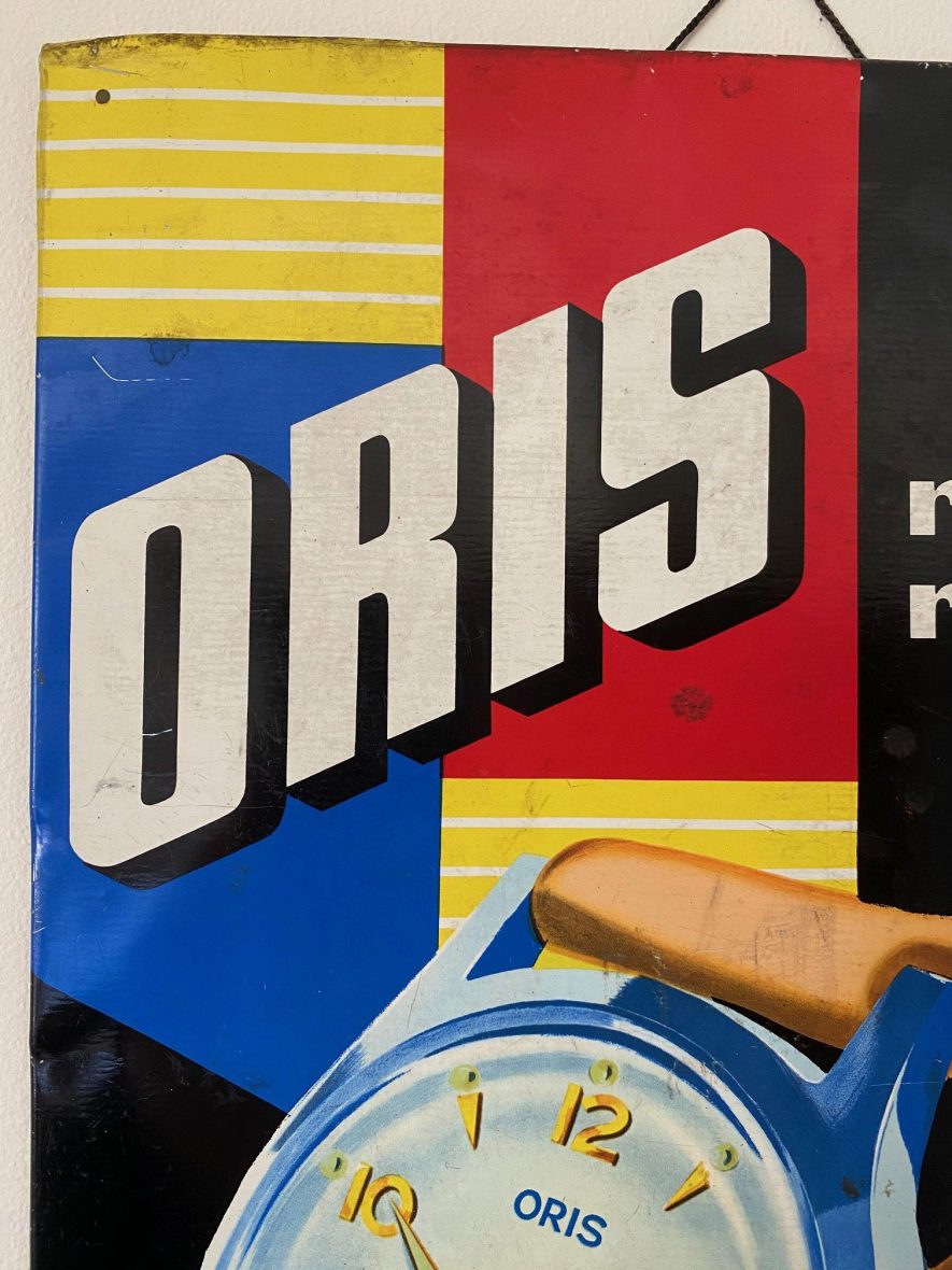 Vintage Oris Watch Advertising Sign