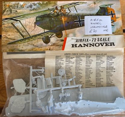 Airfix model Hannover biplane