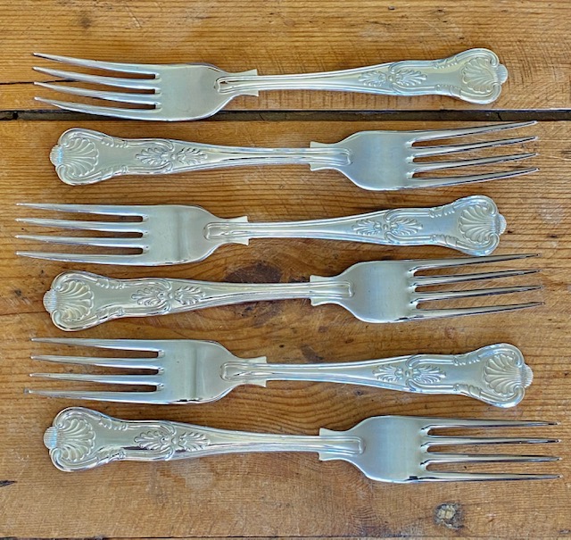 Dinner Forks 220mm x 6 Kings Pattern Cutlery Table 